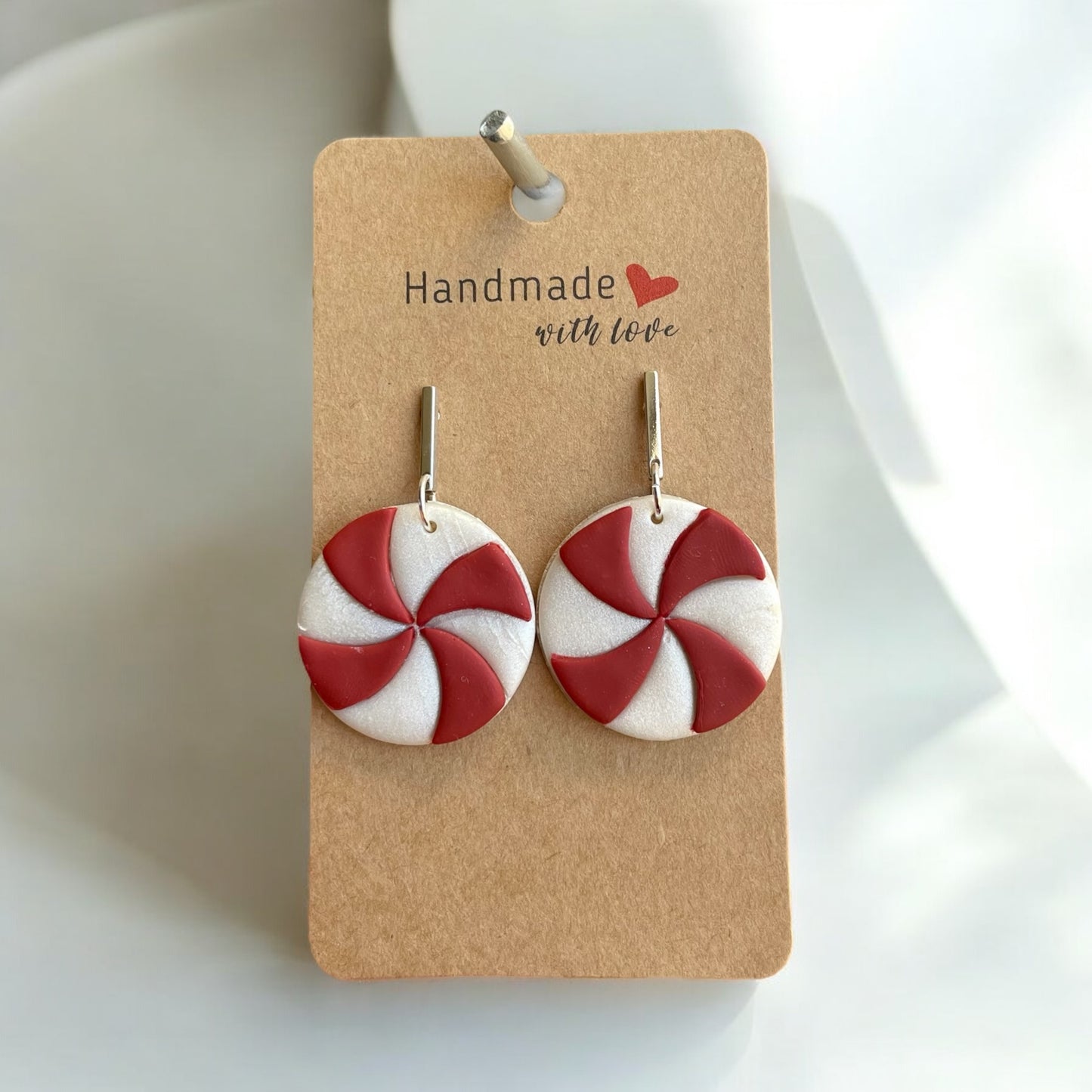 Peppermint Swirl Earrings