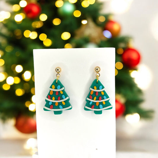 Christmas Tree String Lights Earrings