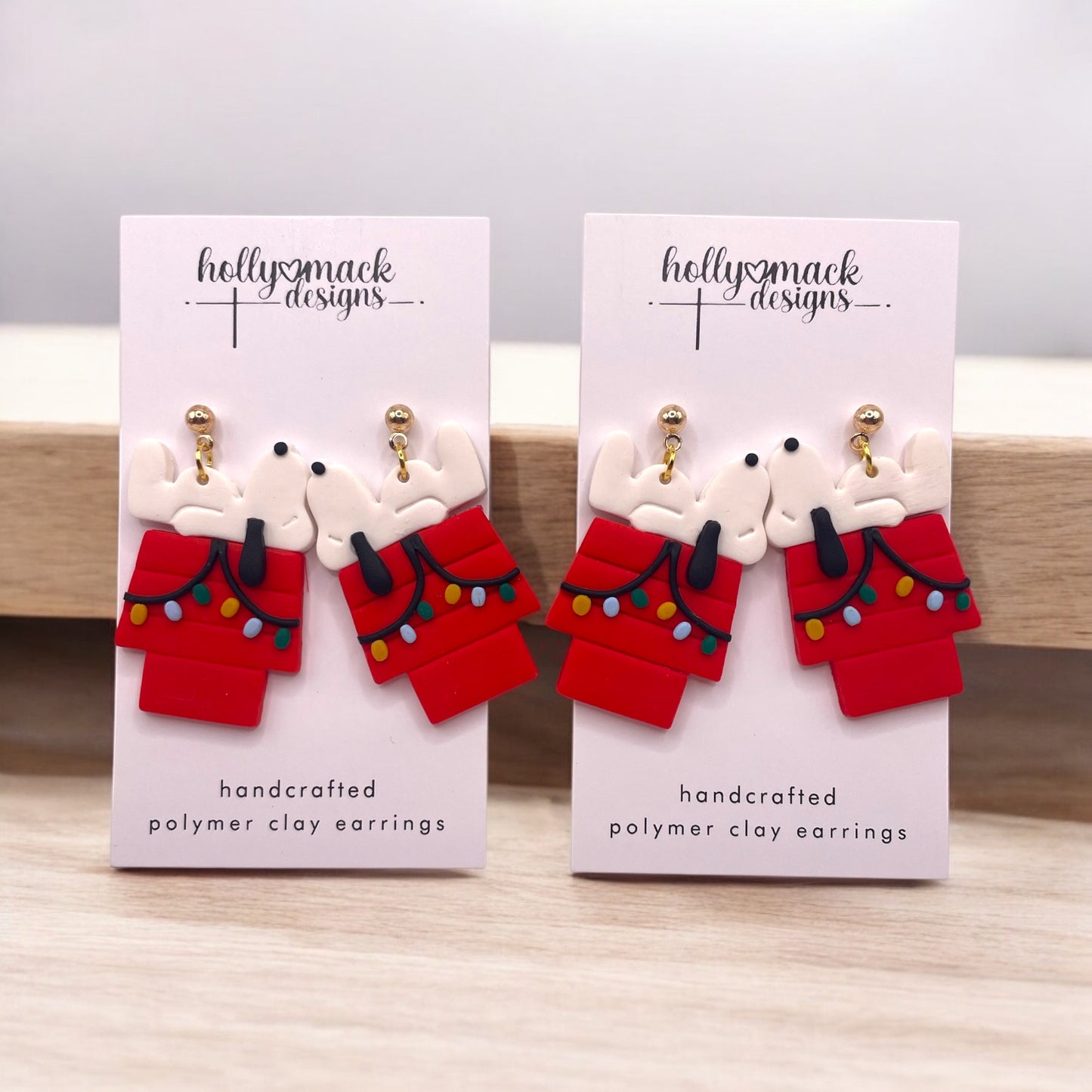 Christmas Dog House Earrings