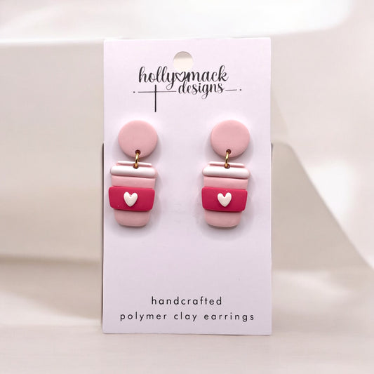 Strawberry Latte Earrings