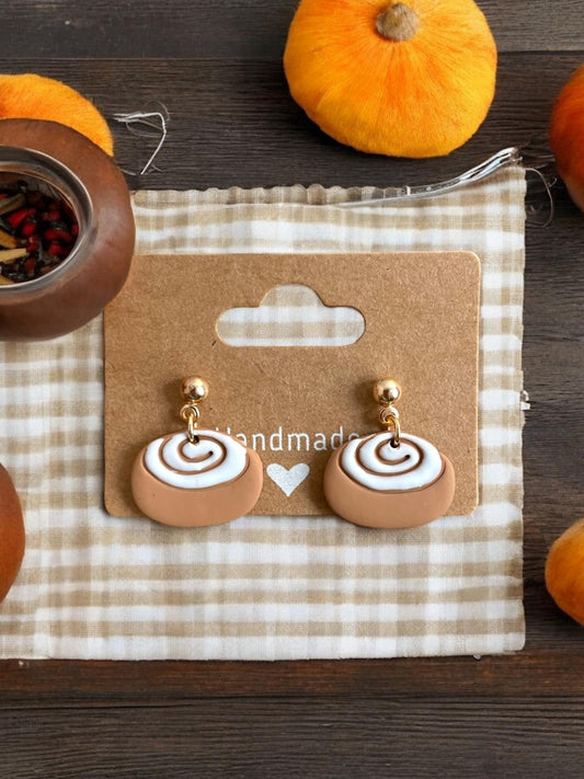 Cinnamon Roll Earrings