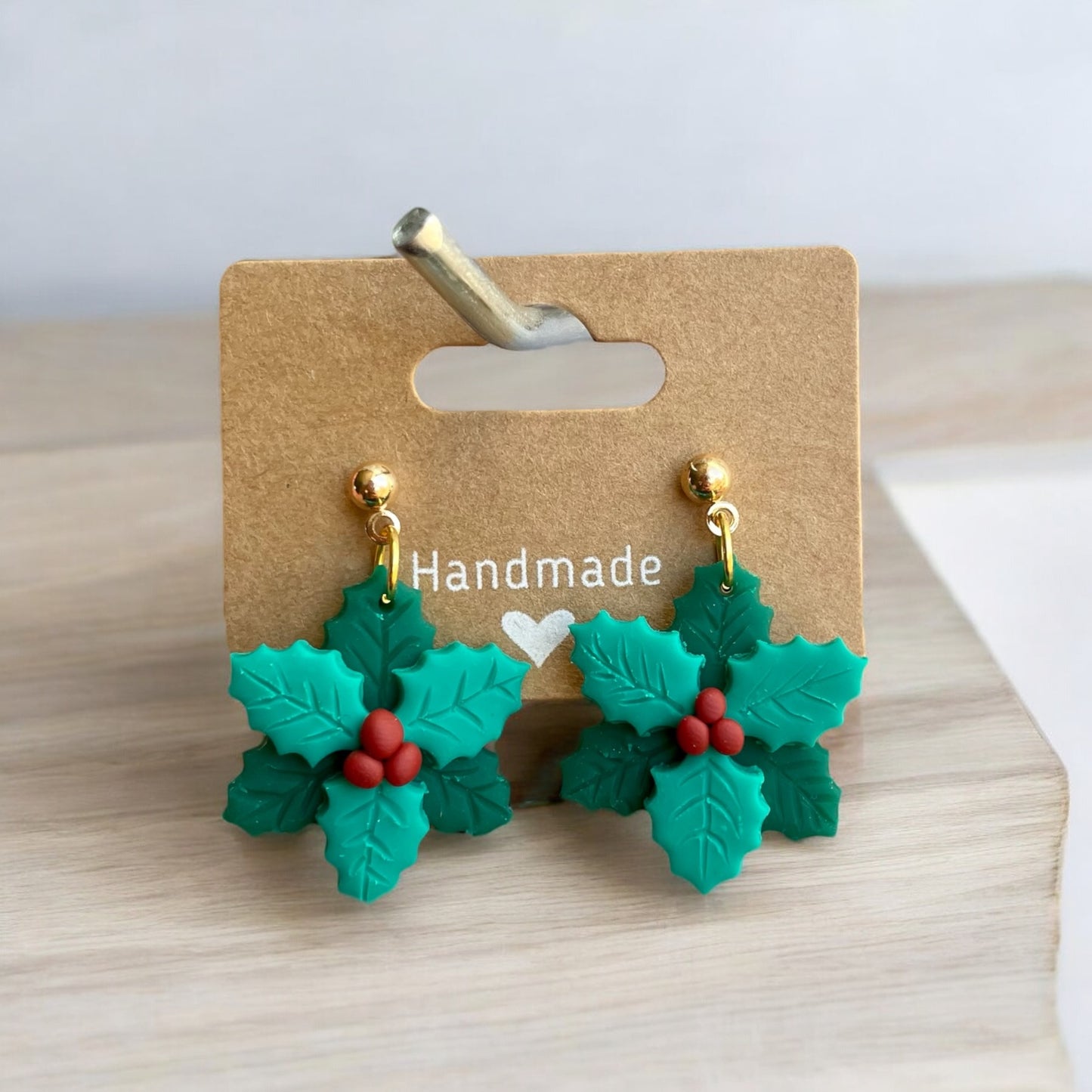 Holly Leaf Earrings