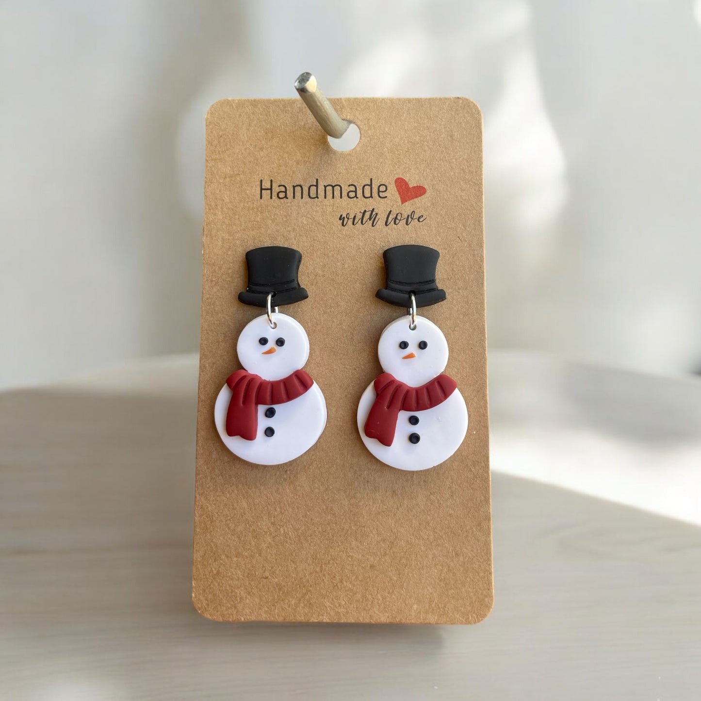 Snowman Dangle Earrings