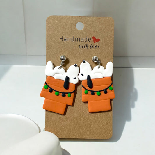 Fall Dog House Earrings